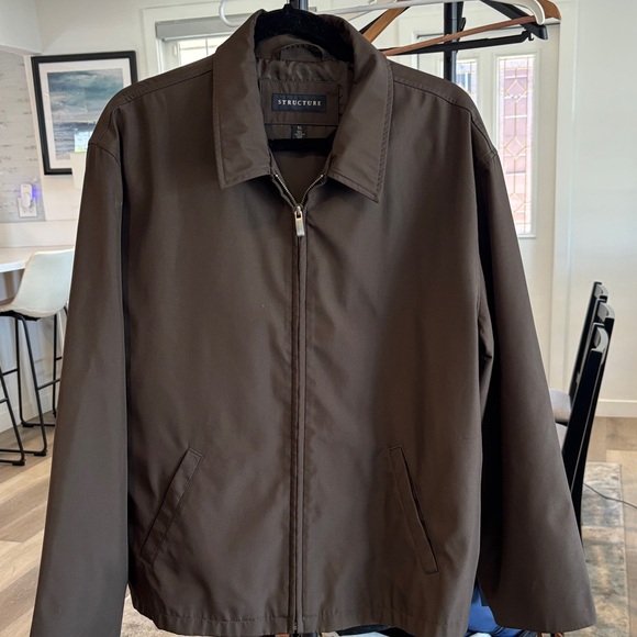 Structure Men's Dark Brown Lightweight Jacket - Picture 1 of 5